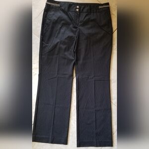 Michael Kors Black Pinstripe Trousers